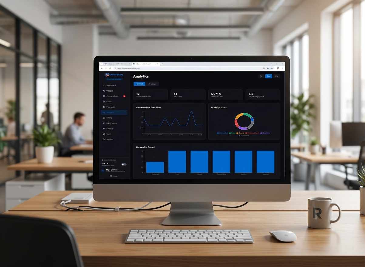 Analytics dashboard mockup
