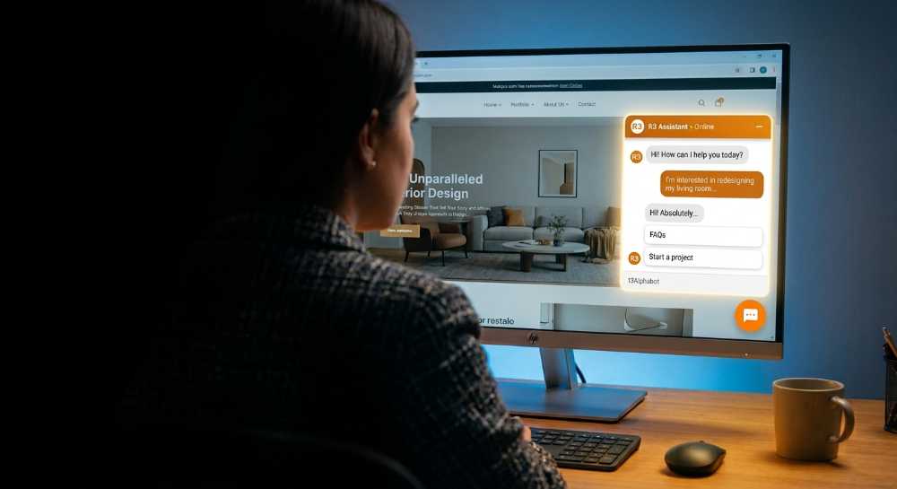 r3Converse AI chatbot qualifying leads and generating proposals in real-time