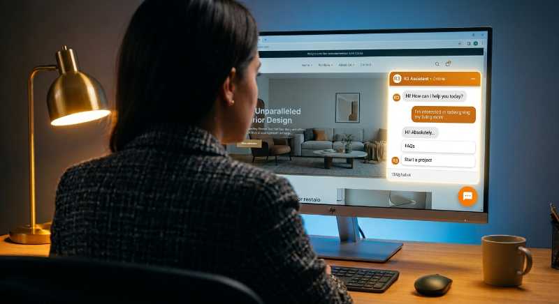 r3Converse AI chatbot mobile interface for lead qualification