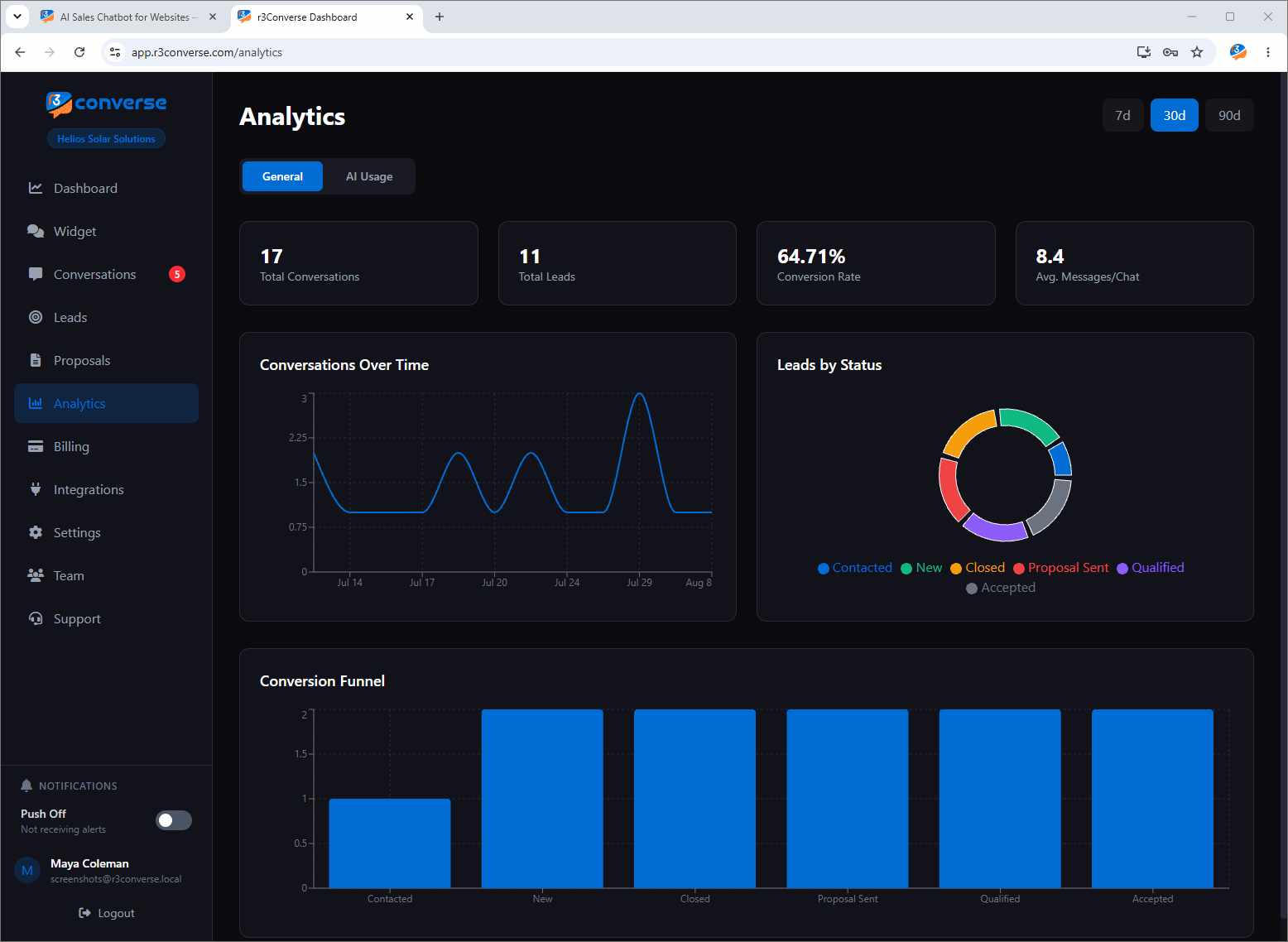 Analytics Dashboard